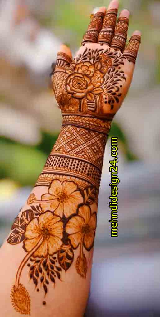 Easy Mehndi Design Full Hand