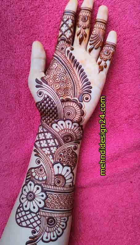 Easy Mehndi Design Full Hand