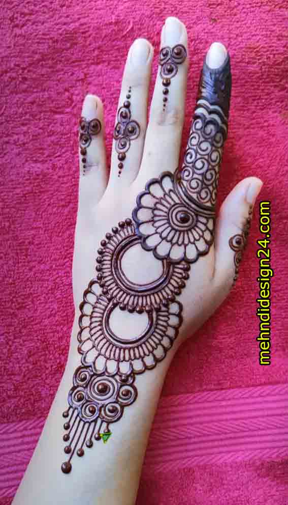 Easy Mehndi Design Full Hand
