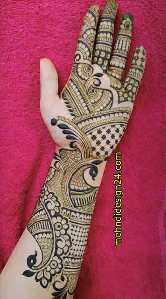Easy Mehndi Design Full Hand