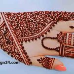 Simple Modern Back Hand Mehndi Design