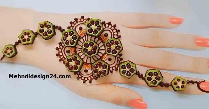 Simple Modern Back Hand Mehndi Design