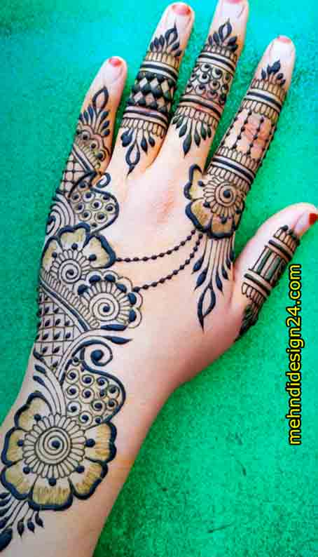 Easy Mehndi Design Full Hand