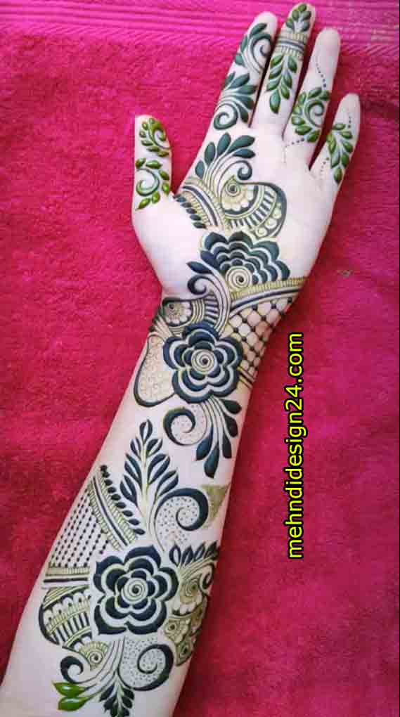 Easy Mehndi Design Full Hand