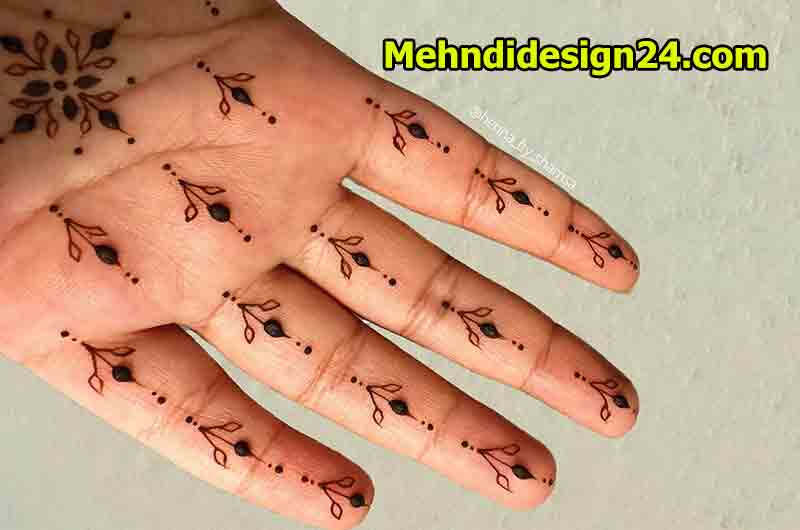 Dainty Dots Mehndi Design 5