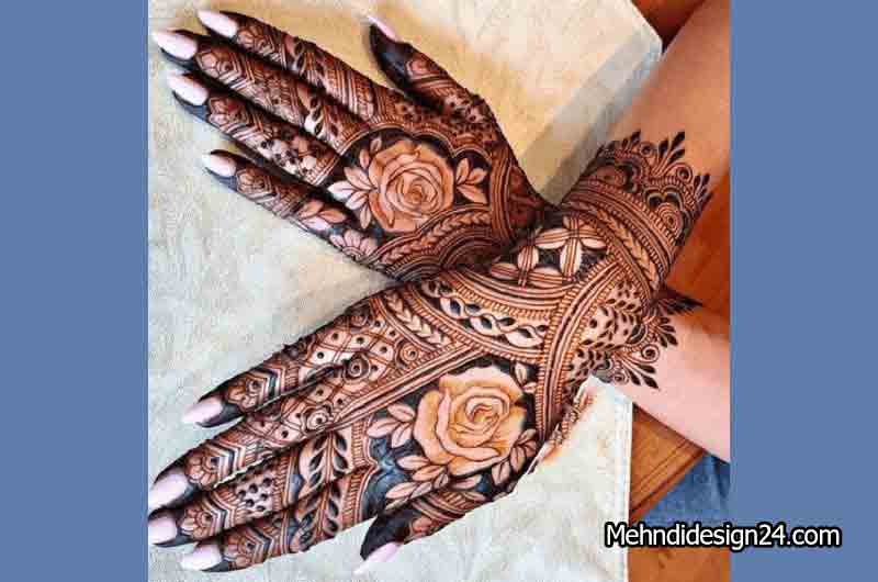 Geometric Harmony Mehndi Design 10