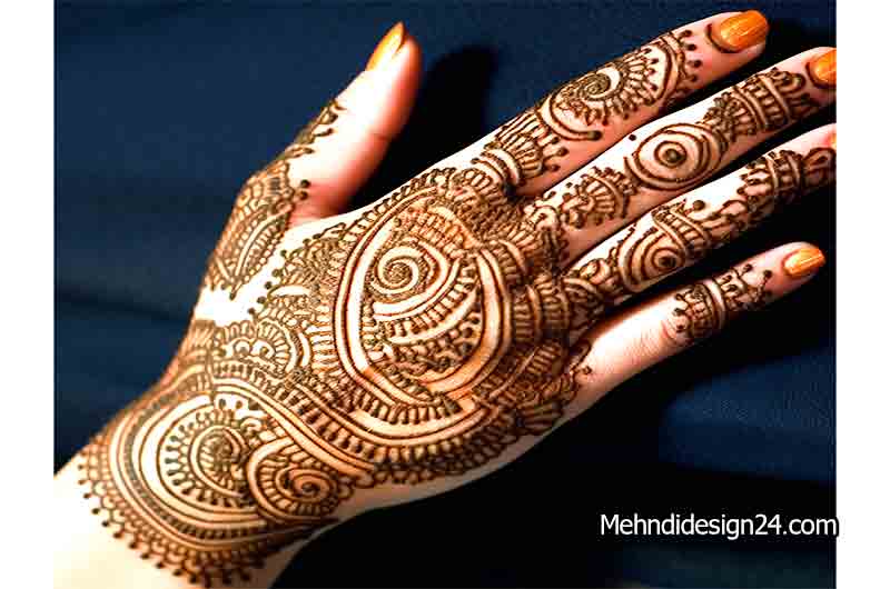 Geometric Harmony Mehndi Design 7