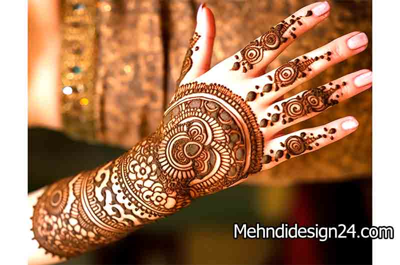 Geometric Harmony Mehndi Design 2