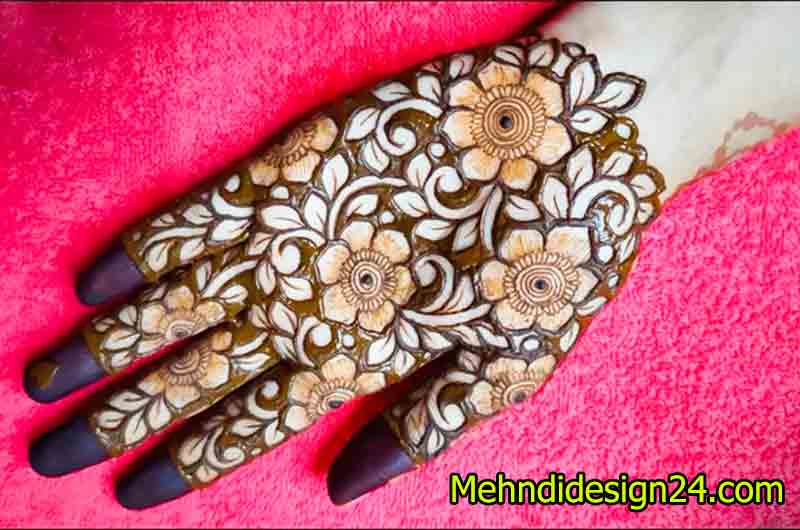 Negative Space Magic Mehndi Design 7