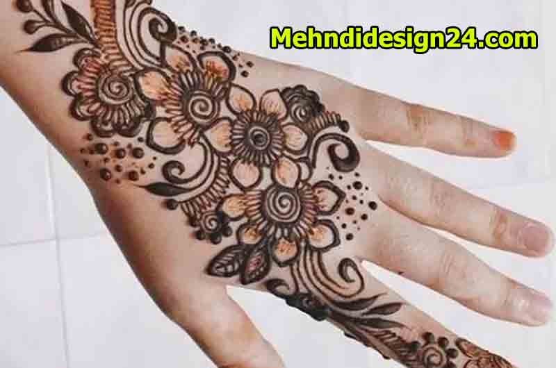 Negative Space Magic Mehndi Design 3