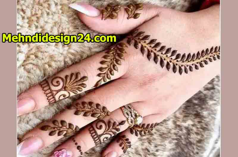 Spirals of Simplicity Mehndi Design 10
