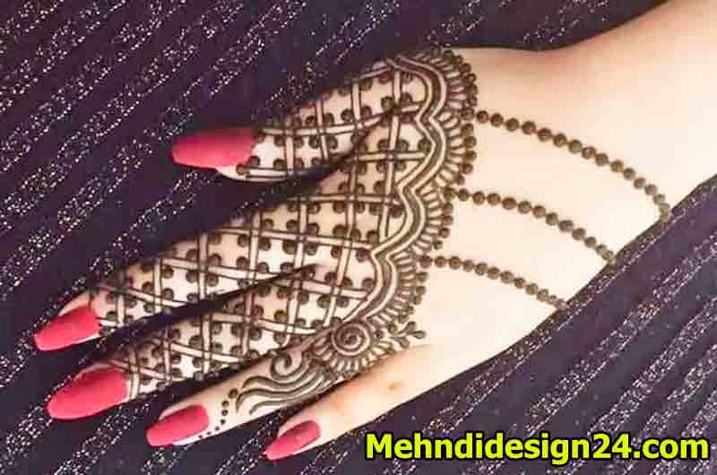 Spirals of Simplicity Mehndi Design 4