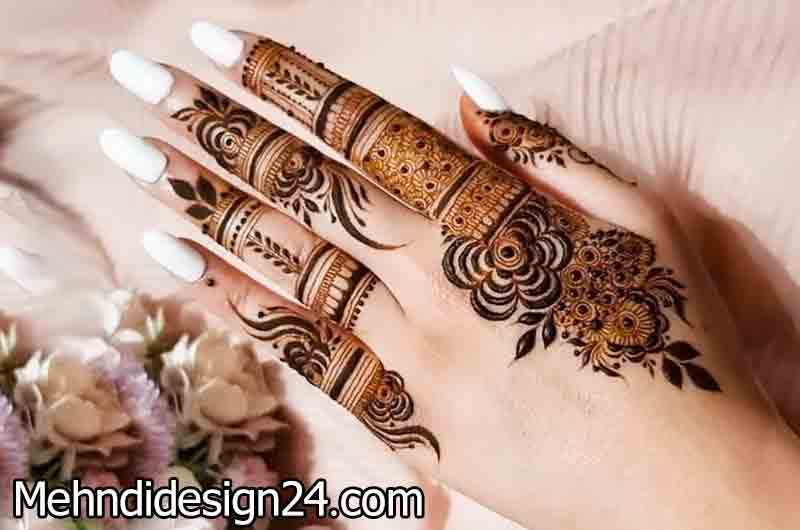 Subtle Florals Mehndi Design 2