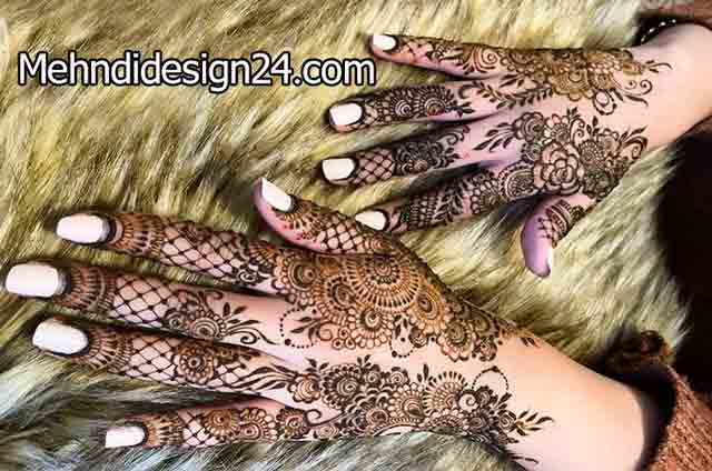 Subtle Florals Mehndi Design 3