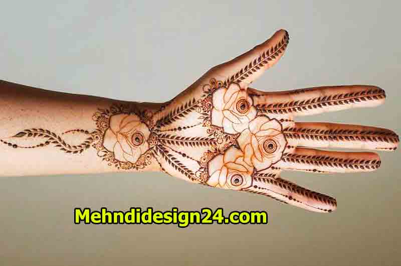 Leafy Trails Mehndi Design 9